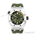 Swiss Copy Audemars Piguet Royal Oak Offshore Diver Olive Green Dial Swiss 9015 Watch